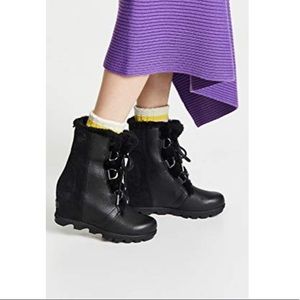 SOREL JOAN OF ARCTIC WEDGE II SHEARLING BOOTS